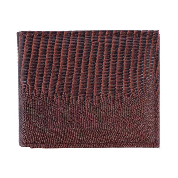 CTM Men's Lizard Print Bifold Wallet - Picture 1 of 3